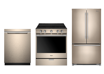 WHIRLPOOL SUNSET BRONZE KITCHEN PACKAGE